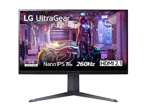 LG 32GQ850 UltraGear Gaming Monitor 32  QuadHD NanoIPS 1ms HDR 600,...