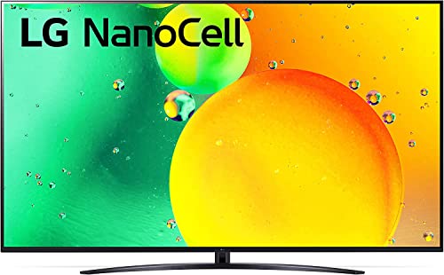 LG NanoCell 75NANO766QA Smart TV 4K 75  Serie NANO76 2022, Processore α5 Gen 5, Filmmaker Mode, Game Optimizer, Wi-Fi, AI ThinQ, Google Assistant e Alexa Integrati, Telecomando Puntatore