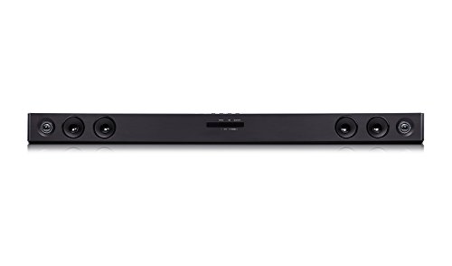 LG SJ3 Soundbar TV Bluetooth 300W 2.1 Canali con Subwoofer Wireless, Dolby Digital, Auto Sound Engine, Adaptive Sound Control, Ingresso Ottico, USB, Portable In, Nero
