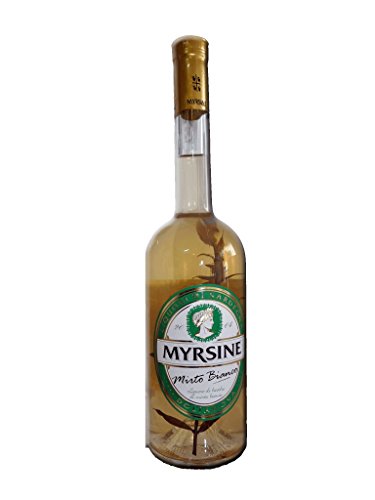 Liquore di mirto bianco prodotto dagli artigiani di Myrsine Liquori...