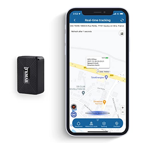 Localizzatore GPS Spia Mini GPS Tracker posizionamento in tempo reale Portatile Localizzatore GPS Bambini APP Senza Abbonamento IP65 Impermeabile Magnete integrato per Portafoglio Zaino Trovatore