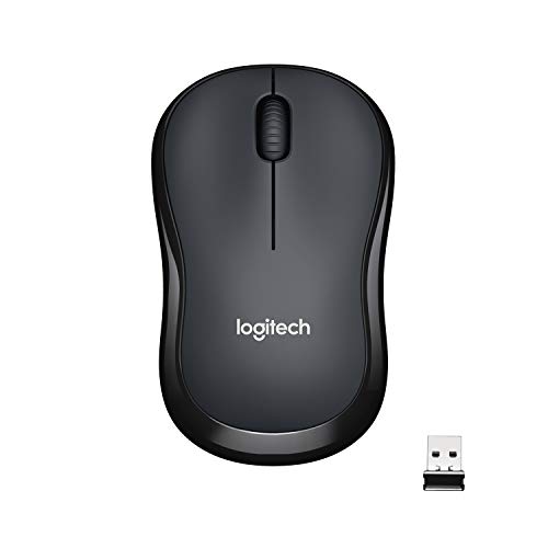 Logitech B220 SILENT Mouse Wireless, 2,4 GHz con Ricevitore USB, Tracciamento Ottico 1000 DPI, Durata Batteria di 18 Mesi, Ambidestro, Compatibile con PC, Mac, Laptop - Grigio