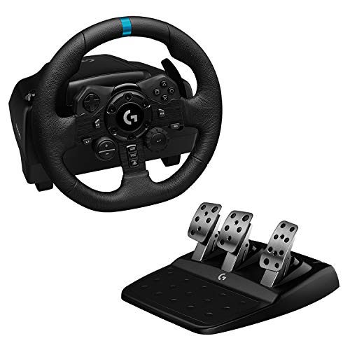 Logitech G923 Volante da Corsa e Pedali per PS5, PS4 e PC, UK Ingle...