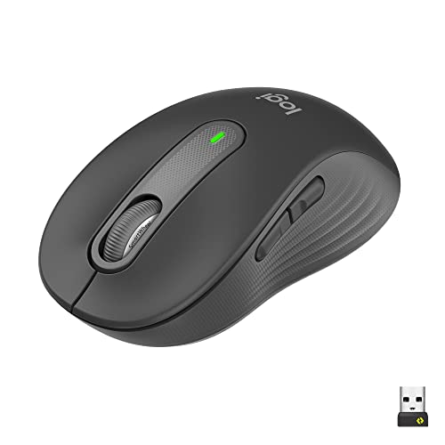 Logitech Signature M650 Mouse Wireless, Per Mani di Piccole Dimensioni, Durata Batteria 2 anni, Clic Silenziosi, Tasti Personalizzabili, Bluetooth, Compatibilità Multidispositivo, Grigio
