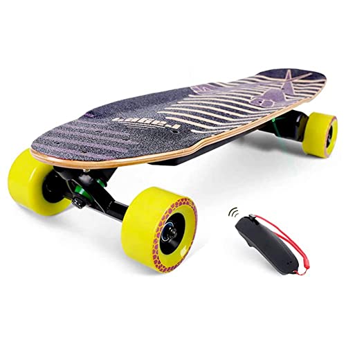 Longboard Skateboard Elettrico con Telecomando Senza Fili Impermeabile Skate Skateboard Elettrico