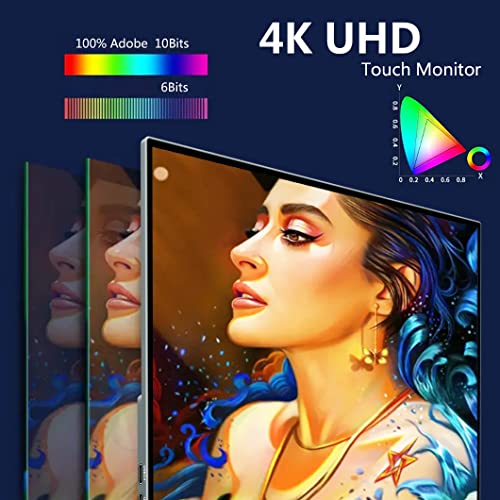 Magedok 17.3   4k Touchscreen Monitor Portatile, UHD 100% Adobe Mob...