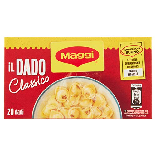 Maggi Dado Gusto Classico Preparato per Brodo 20 Dadi, 200g...