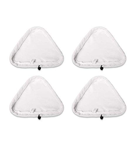 MALAYAS Set di 4 panni lavabili triangolari in microfibra per pulizia Vax S1S2 e X5 Steam mops