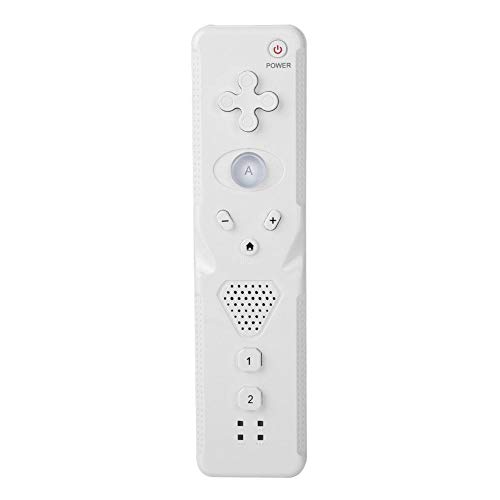 Maniglia di gioco a misura d uomo Gamepad Joystick a bilanciere analogico Acceleratore integrato per Nintendo WiiU Wii, alta sensibilità Design ergonomico Maniglia per videogiochi(bianca)