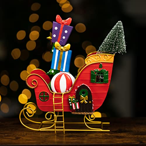 Marco Paul, decorazione natalizia natalizia dipinta a mano, in metallo, decorazione decorativa per interni