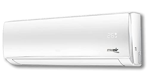 Mcair Condizionatore Split Wifi, Climatizzatore 12000 BTU, 3,4 Kw, 25 Db, 550 m3 h, R32, compatibile con Alexa e Google Assistant