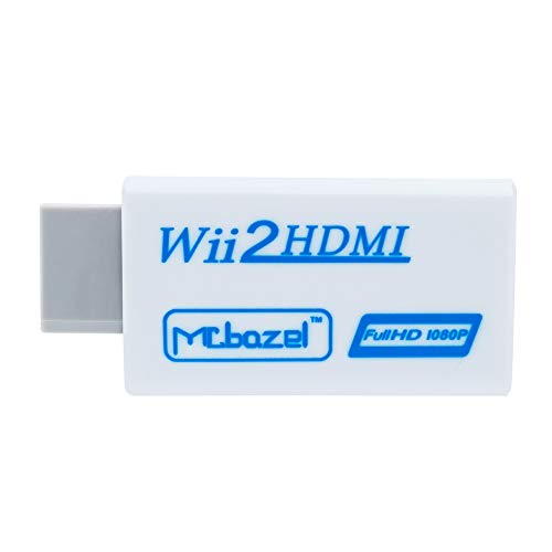 Mcbazel Convertitore Wii-HDMI, convertitore adattatore video Full HD 1080P con audio da 3,5 mm
