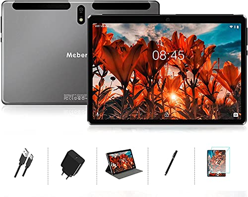 MEBERRY Tablet 10 Pollici Octa-Core 1.6 GHz Tablet, 4GB+64GB(128GB Espandibili) Adroid 10 Pro Tablet PC, 8000mAh | 5MP+8MP | Bluetooth | GPS,Grigio(Solo WiFi)