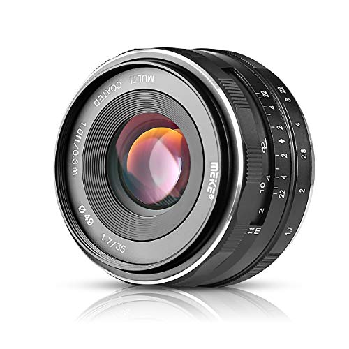 Meike 35mm F1.7 Manual Focus Prime Lens for Micro 4 3 MFT M4 3 Olympus and Panasonic Digital Mirrorless Cameras
