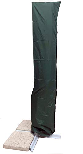 MICHELE SOGARI Copertura per ombrellone 3x4 a Braccio decentrato - Sacca Protettiva Idrorepellente (Verde Poliestere)
