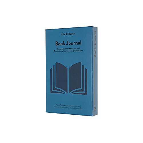 Moleskine Books Journal, Notebook a Tema - Taccuino con Copertina Rigida per Raccogliere ed Organizzare i Tuoi Libri, Dimensione Large 13 x 21 cm, 400 Pagine