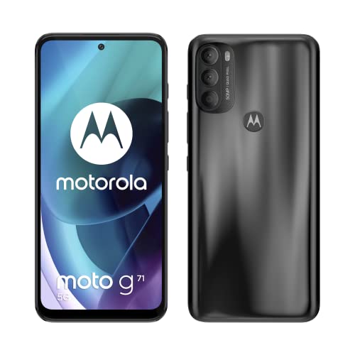 Motorola g71 (Tripla camera 50MP, 5G, Display 6.5  OLED FHD+, Qualcomm Snapdragon 695, 5000 mAh, 6 128GB, Dual SIM, Android 11, Cover Inclusa), Iron Black