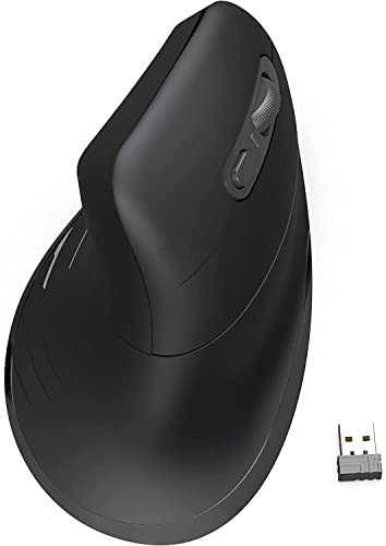 Mouse Verticale, Mouse Ergonomico Wireless Dual Bluetooth+ 2.4G Mouse Senza Fili 1000 1600 2400 DPI e 5 Pulsanti Compatibile per PC iOS MacBook iPhone Android