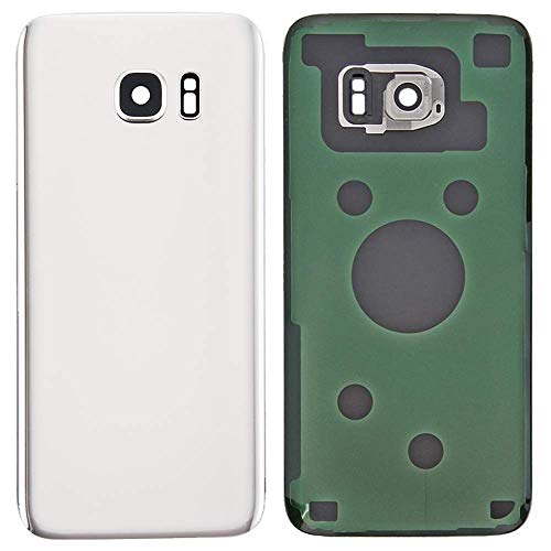 MovTEK Coperchio della Batteria Vetro Posteriore per Samsung Galaxy S7 Edge G935F Originale Copribatteria con Vetro Fotocamera Bianco