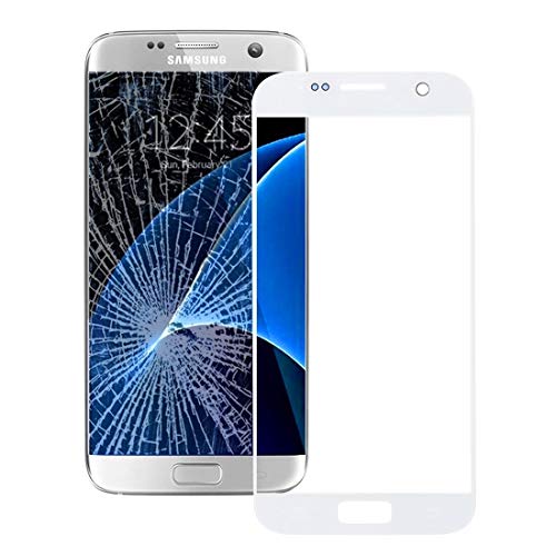 MovTEK Kit di Ricambio per Vetro Anteriore Schermo Tattile per Samsung Galaxy S7 G930F Sostituzione Vetro Frontale Bianco