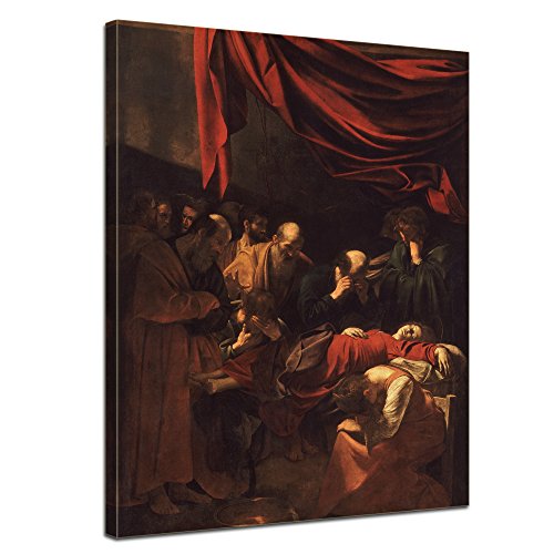 murale Caravaggio - La morte della Vergine Maria 30x40cm - tela imm...