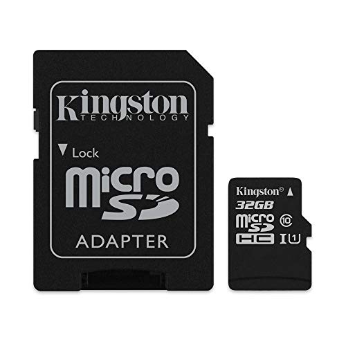 Kingston SDCS 32GB Canvas Select MicroSD, Velocità UHS-I di Classe 10, fino a 80 MB s in Lettura, con Adattatore SD