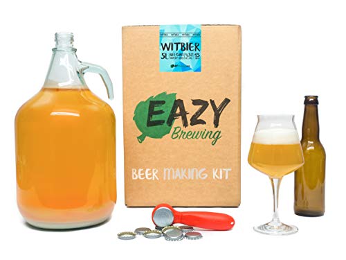 Eazy Brewing - Kit per Fare la Birra (5 Litri) – Stile Bianca Belga (Witbier) – Crea la Tua Birra Artigianale a casa – Regalo Originale