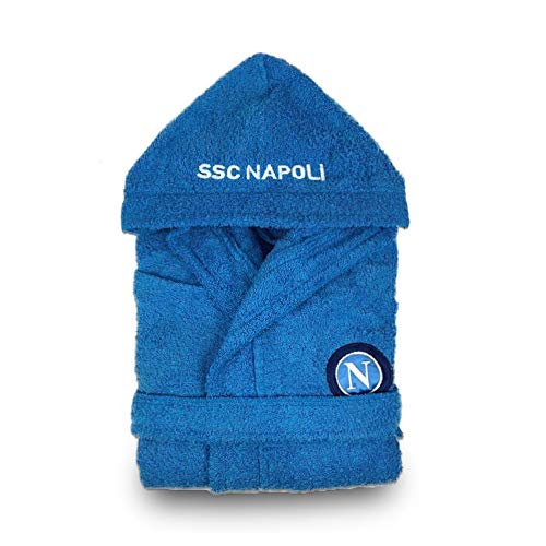 Napoli Accappatoio Spugna Adulto SSC Ufficiale Idea Regalo Calcio 1...
