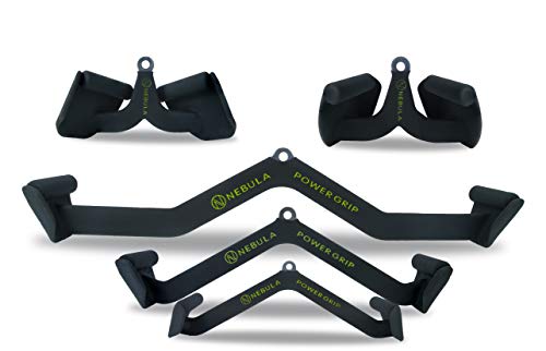 NEBULA Power Grip Lat Pull Down Bar Attachments, Set Da 5, Accessorio Per Allenamento Con Cavo Per Palestra, Fitness, Sollevamento Pesi
