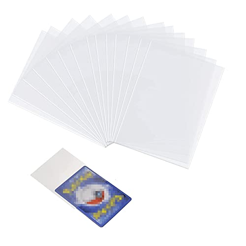 Neoreser Bustine per Carte, Soft Sleeves 66 * 91mm, Raccoglitore per carte, Set di Proteggi carte per Carte da Collezione, Poke-mon, Transparent Buste Proteggi Carte