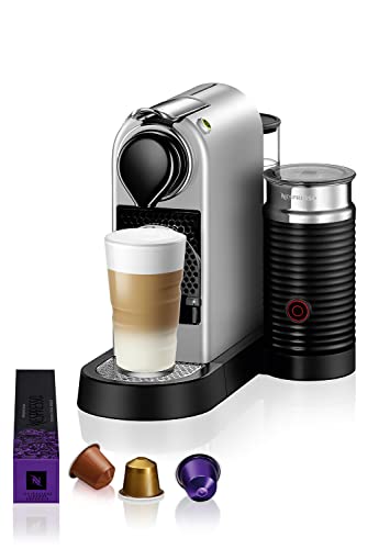 Nespresso Citiz & Milk con Aeroccino XN761B, Macchina da caffè di Krups, Sistema Capsule, Serbatoio acqua 1L, Silver