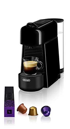 Nespresso Essenza Plus EN200.B, Macchina da caffè di De Longhi, Sistema Capsule, Serbatoio acqua 1L, colore Black