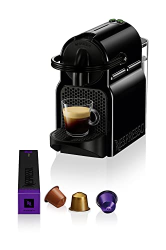 Nespresso Inissia EN80.B, Macchina da caffè di De Longhi, Sistema Capsule Nespresso, Serbatoio acqua 0.7L, Nero