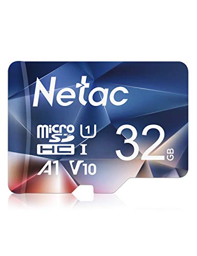 Netac 32G Scheda Micro SD, Scheda di Memoria A1, U1, C10, V10, FHD, 600X, UHS-I Velocità fino a 90 10 MB sec(R W) Micro SD Card per Telefono, Videocamera, Switch, Gopro, Tablet