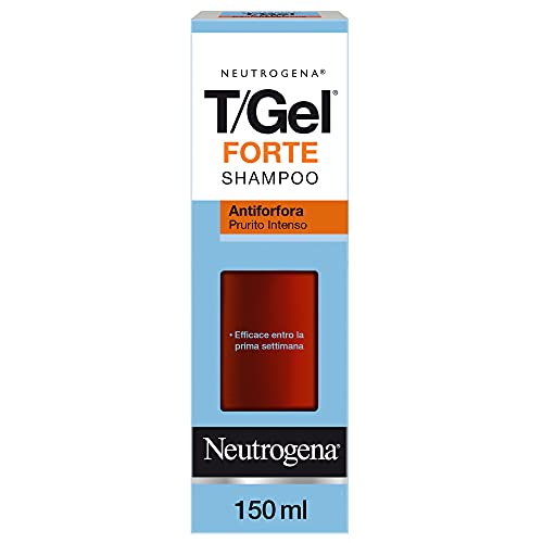 Neutrogena, T Gel Forte, Shampoo Antiforfora e Contro il Prurito Intenso, Formula Senza Alcool Efficace dalla Prima Settimana, 150ml