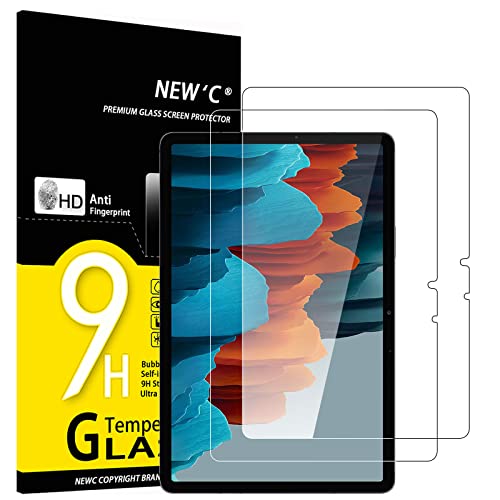 NEW C 2 Pezzi, Pellicola Prottetiva per Samsung Galaxy Tab S7 S8 11 (SM-T870 875 X700 X706), Vetro Temperato Anti Graffio, Durezza 9H, 0,33mm Ultra Trasparente, Ultra Resistente