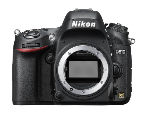 Nikon D610 Body Fotocamera Reflex Digitale, 24.3 Megapixel, LCD 3.2 Pollici, Nero