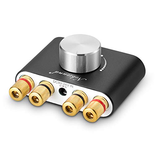 Nobsound, Mini Amplificatore di Potenza, Bluetooth; Stereo Hi-Fi Amplificatore Digitale Stereo Hi-Fi 2.0 Canale 50 W+50 W, Ricevitore Audio Wireless (Nero)