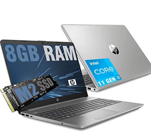 Notebook HP i3 250 G8 Silver Portatile Led HD 15.6  Cpu Intel core i3-1115G4 11Th Gen 4,1Ghz  Ram 8Gb DDR4  SSD M2 256GB  graphic Intel UHD  Hdmi RJ-45 Wifi Bluetooth  Windows 11 Pro