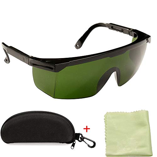 Occhiali di sicurezza laser, Weytoll Occhiali di protezione laser 200nm-2000nm Occhiali di protezione laser OD4+ Eleganti occhiali protettivi
