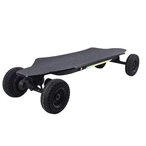 OFFA Skateboard Elettrico Longboard per Adulti 40km   H, 38 Skateboard Elettrico con Remoto Wireless, Adolescenti Cruisori Skateboard Deck 2000W Dual Motore, Tavola da Skate off-Road (Color : A)