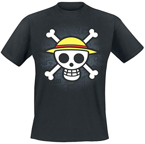 One Piece - T-Shirt  Teschio Con Mappa  - M