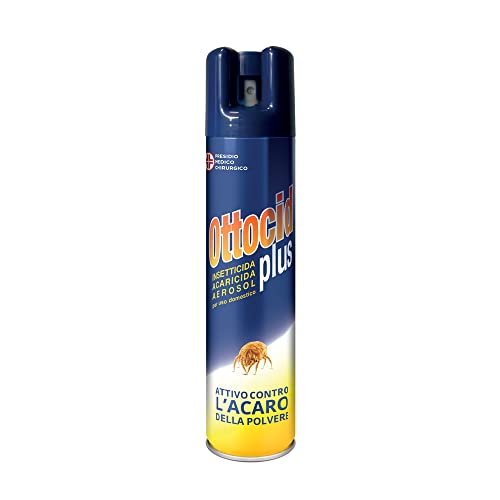 Ottocid Plus, Spray Insetticida e Acaricida per uso domestico - 300 ml