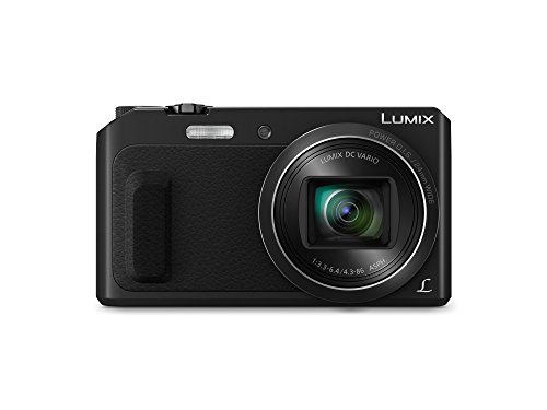 Panasonic Lumix DMC-TZ57EG-K Fotocamera, Sensore MOS 16 MP, Zoom Ottico 20x, Video Full HD, Wink Detector, Wi-Fi Certified, Nero