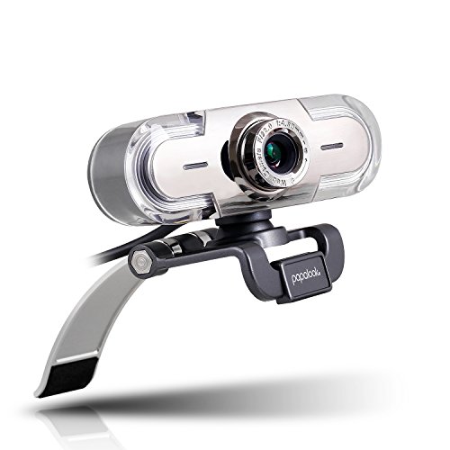 papalook Webcam per PC, PA452 Full HD 1080p 30fps Videochiamate, Web Camera con Angolo di Visione di 65° con Microfono Integrato per Laptop Desktop, Funziona con Skype Twitch YouTube