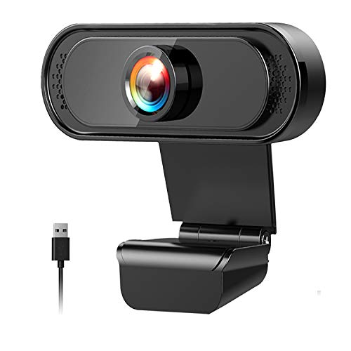 PC Webcam 1080P con Microfono,USB 2.0 Fotocamera,Webcam PC Laptop Desktop Computer USB 2.0 , per YouTube, Gaming Twitch, PC Mac