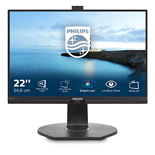 Philips 221B7QPJKEB Webcam Monitor 22  LED IPS, Full HD, Microfono ...
