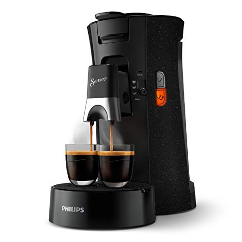 Philips Senseo Select ECO CSA240 20 - Macchina per cialde da caffè, con funzione memo in plastica riciclata, colore: Nero