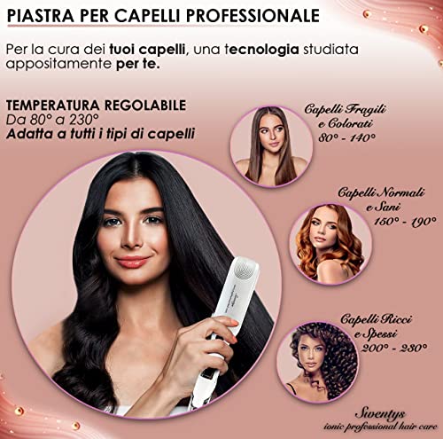 Piastra Capelli Professionale Swentys Piastra Capelli Lisci in Tita...