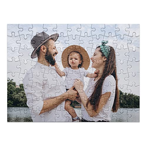 PICANOVA – Puzzle Personalizzato – 88 Pezzi (27x20cm) – Puzzle con la Tua Foto – Personalizzabile con la Tua Immagine e Testo – Idea Regalo per la Famiglia e Gli Amici